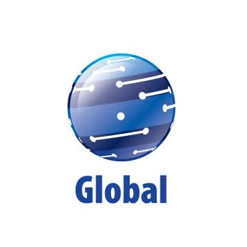 Vector logo globe Illustrazione stock