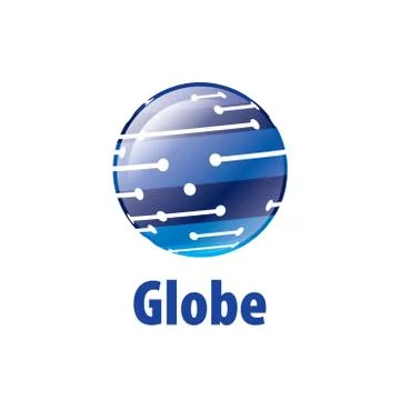 Vector logo globe Illustrazione stock