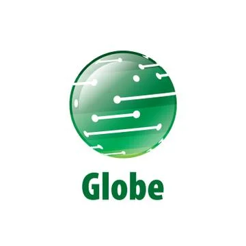 Vector logo globe Stock Illustration