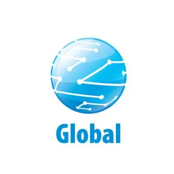 Vector logo globe Illustrazione stock
