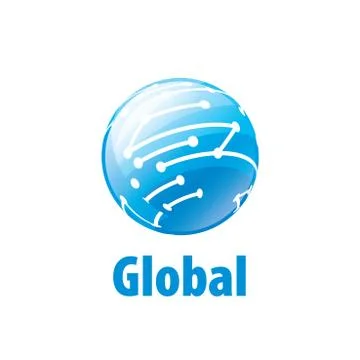 Vector logo globe Illustrazione stock