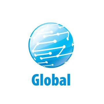 Vector logo globe 스톡 일러스트