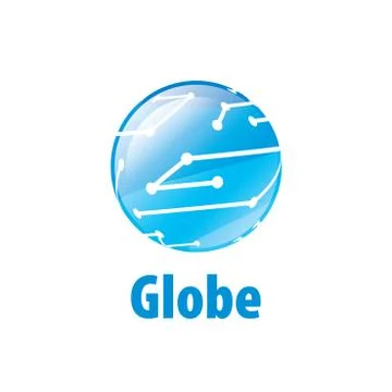Vector logo globe Illustrazione stock