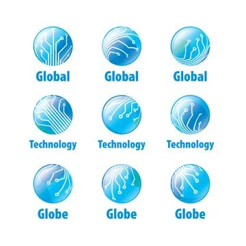 Vector logo globe Illustrazione stock
