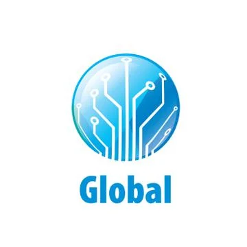 Vector logo globe 스톡 일러스트