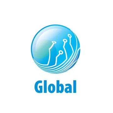 Vector logo globe Stock Illustration