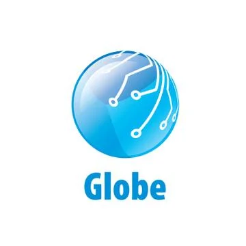 Vector logo globe Illustrazione stock