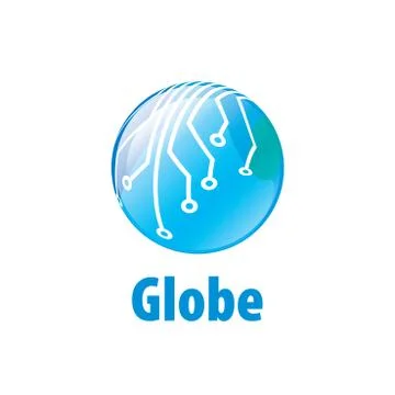 Vector logo globe Illustrazione stock