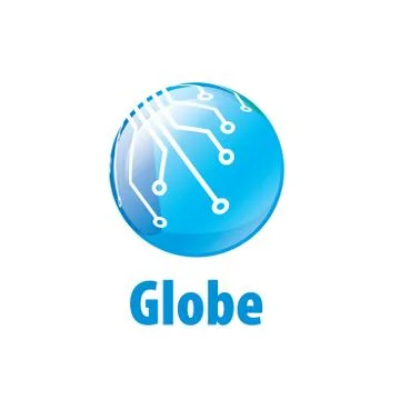 Vector logo globe Stock Illustration