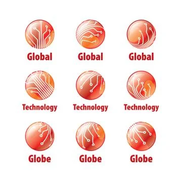 Vector logo globe Stock Illustration