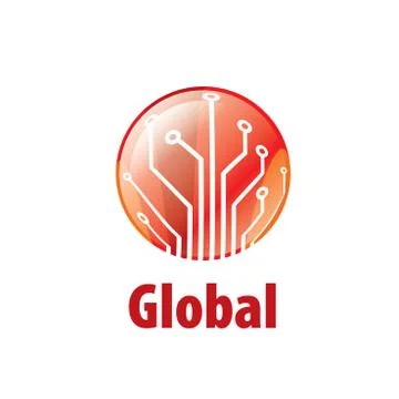 Vector logo globe Stock Illustration