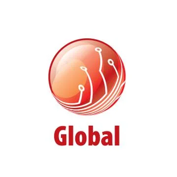 Vector logo globe Stock Illustration