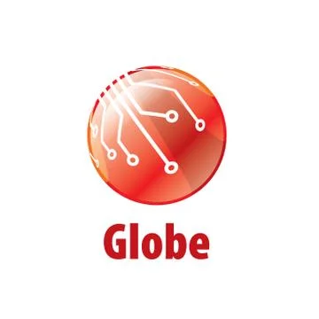 Vector logo globe Stock Illustration