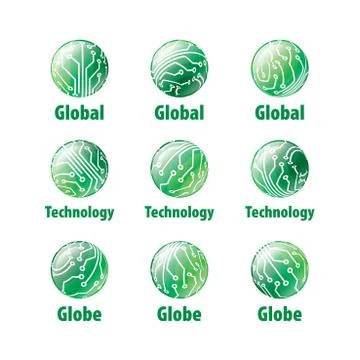 Vector logo globe Illustrazione stock