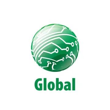 Vector logo globe Stock Illustration
