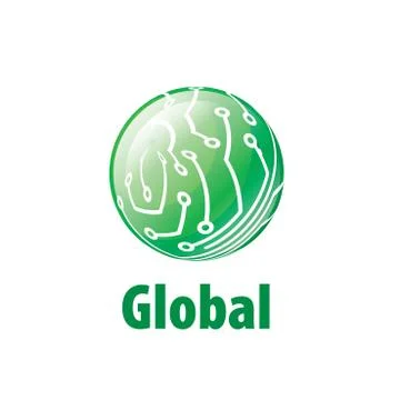 Vector logo globe Illustrazione stock