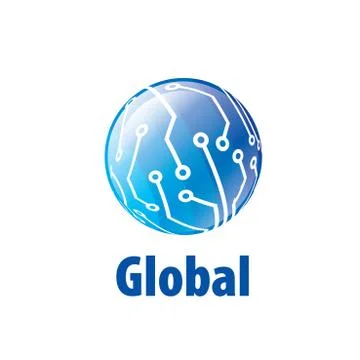 Vector logo globe Stock Illustration