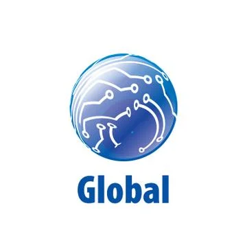 Vector logo globe Illustrazione stock