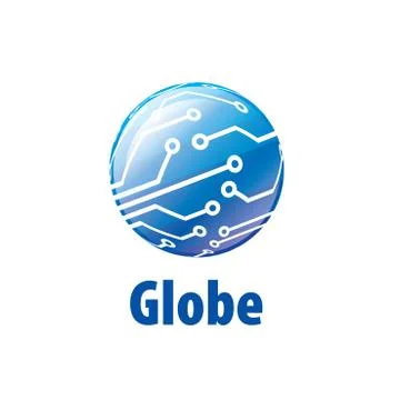Vector logo globe Stock Illustration