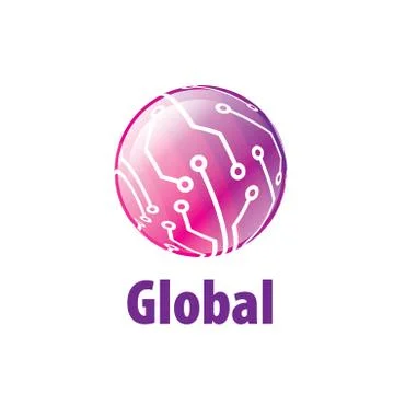 Vector logo globe Illustrazione stock