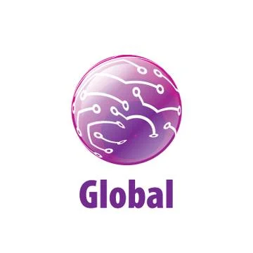 Vector logo globe Stock Illustration
