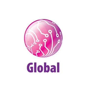 Vector logo globe 스톡 일러스트