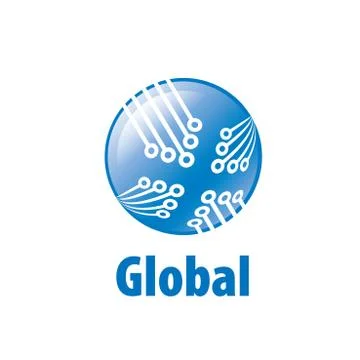 Vector logo globe Illustrazione stock