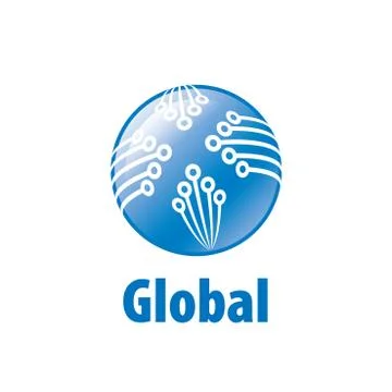Vector logo globe Stock Illustration