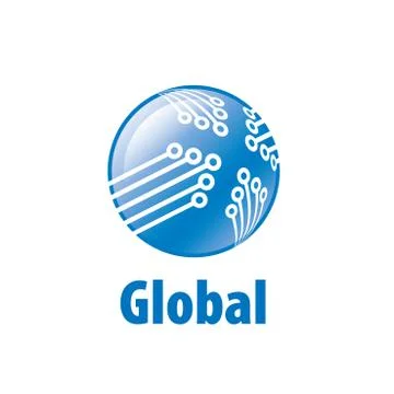 Vector logo globe 스톡 일러스트