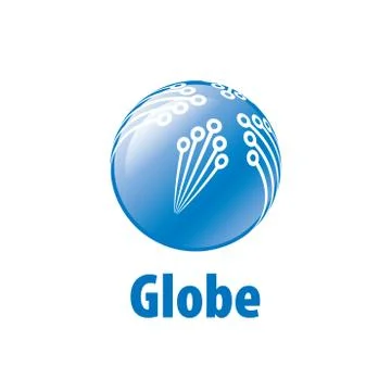 Vector logo globe Illustrazione stock