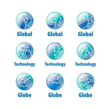 Vector logo globe Stock Illustration