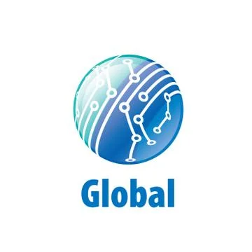 Vector logo globe 스톡 일러스트