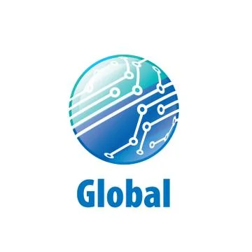 Vector logo globe Stockillustratie