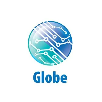 Vector logo globe Stock Illustration
