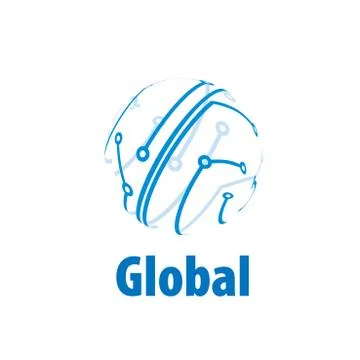 Vector logo globe Illustrazione stock