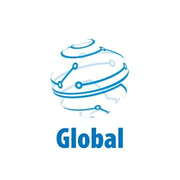 Vector logo globe Illustrazione stock