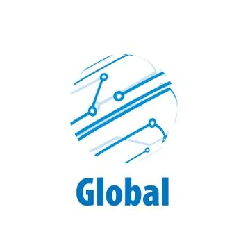 Vector logo globe Illustrazione stock