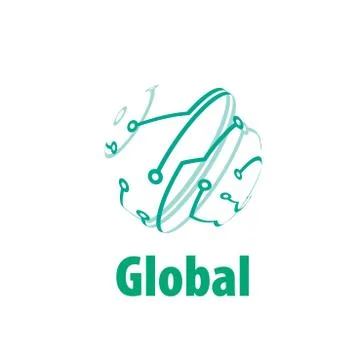 Vector logo globe Stock Illustration