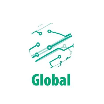 Vector logo globe 스톡 일러스트
