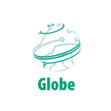 Vector logo globe Stock Illustration