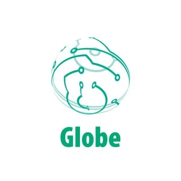 Vector logo globe Illustrazione stock