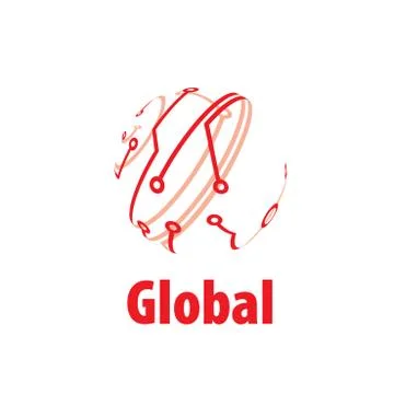 Vector logo globe Illustrazione stock