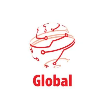 Vector logo globe Stock Illustration