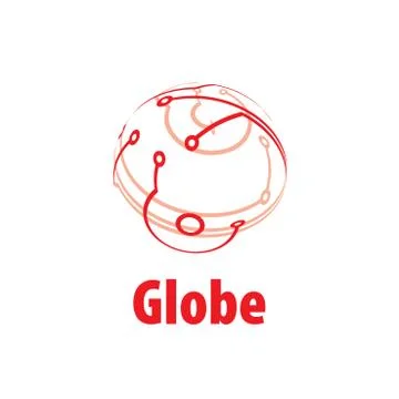 Vector logo globe Illustrazione stock