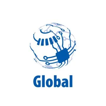 Vector logo globe Stock Illustration