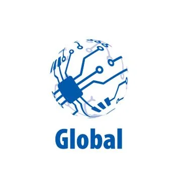 Vector logo globe Stock Illustration