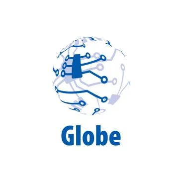 Vector logo globe Stock Illustration