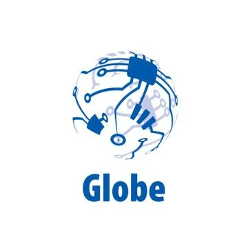Vector logo globe Stock Illustration