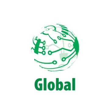 Vector logo globe Stock Illustration