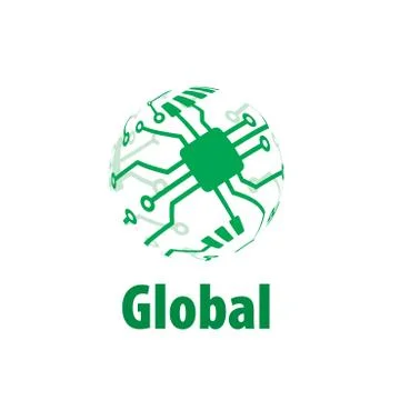 Vector logo globe Illustrazione stock